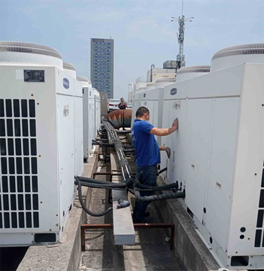 金台中央空调制热和不制冷系统维修方法